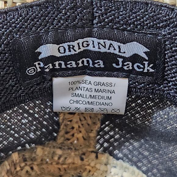 NWT Panama Jack Seagrass Woven Safari Banded Hat Men's Small/ Medium - Picture 9 of 10
